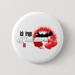 Ich trage Deutschland im Herzen 6 Cm Round Badge