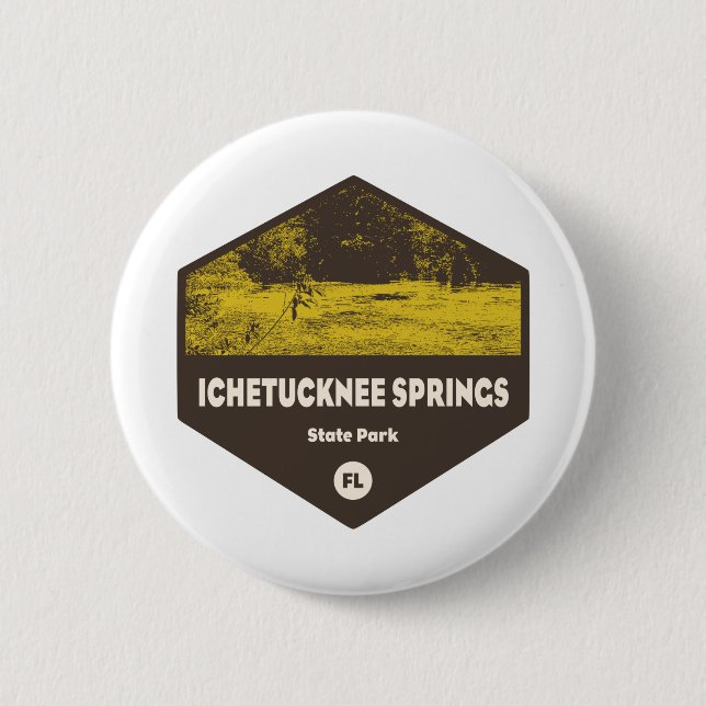 Ichetucknee Springs State Park Florida 6 Cm Round Badge (Front)