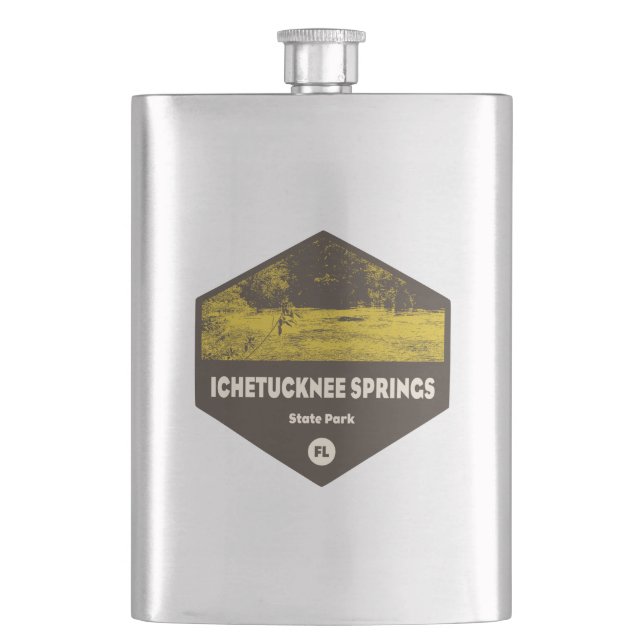 Ichetucknee Springs State Park Florida Hip Flask (Front)