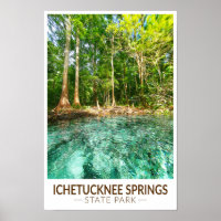 Ichetucknee Springs State Park Florida Watercolor