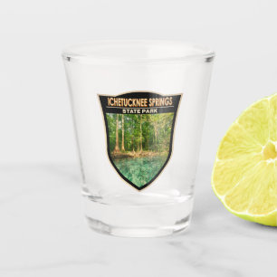 Ichetucknee Springs State Park Florida Watercolor Shot Glass
