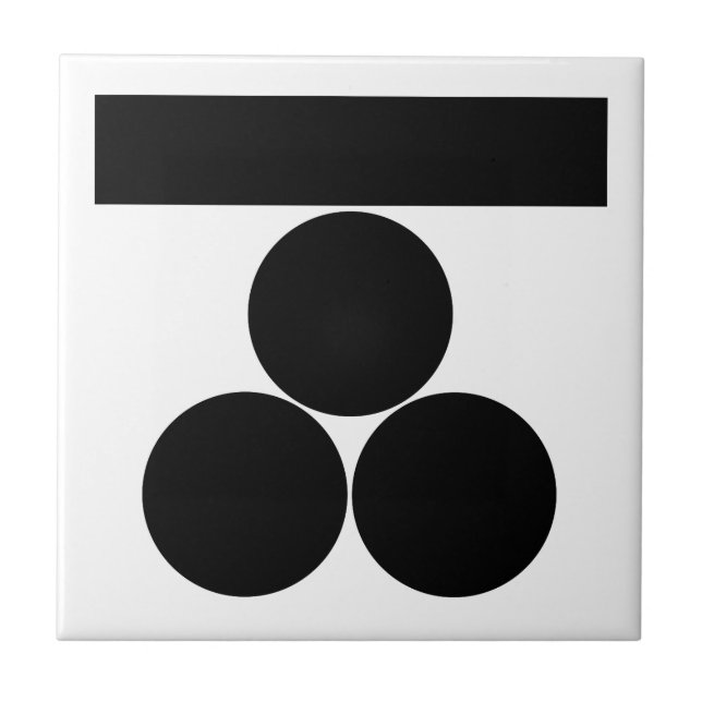 Ichi-moji-ni mitsu-boshi for Fuchu Tile (Front)