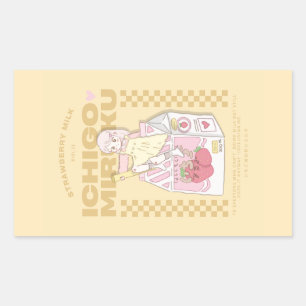 🍓✨Ichigo milk ✨🍓 Rectangular Sticker
