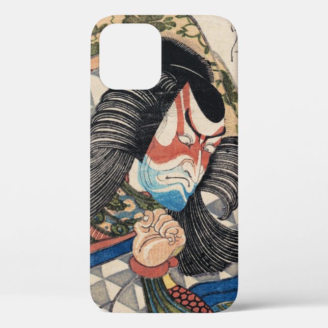 Ichikawa Danjuro kabuki samurai warrior tattoo art Case-Mate iPhone Case (Back)