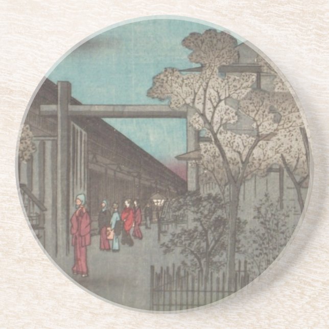 Ichiryusai Hiroshige Coaster (Front)