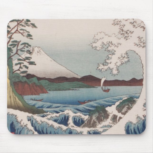Ichiryusai Hiroshige Coaster Mouse Pad (Front)