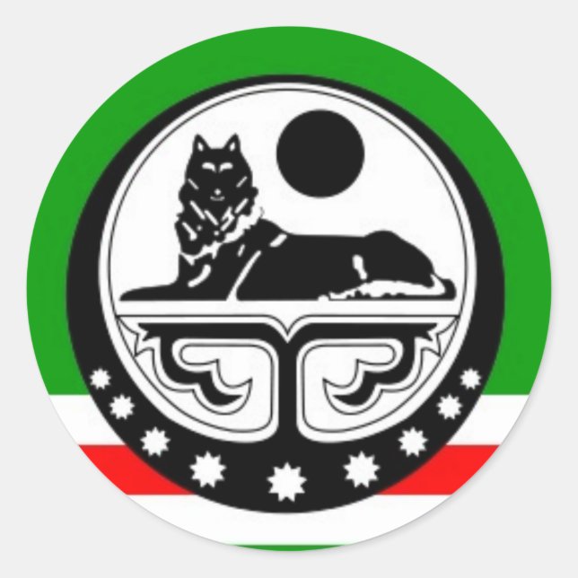 Ichkeria Classic Round Sticker (Front)