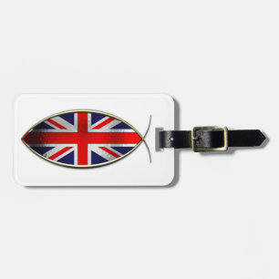 Ichthus - British Flag Luggage Tag