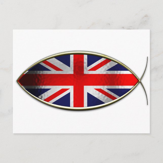 Ichthus - British Flag Postcard (Front)