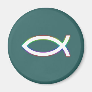 Ichthus - Christian Fish Symbol - Glowing Magnet