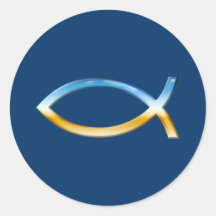 Ichthus - Christian Fish Symbol  Sky & Ground