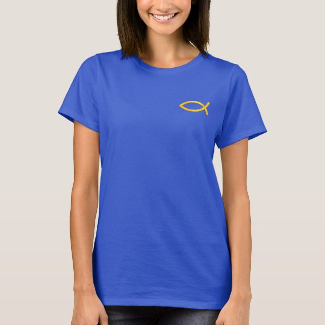 Ichthus - Christian Fish Symbol T-Shirt (Front)
