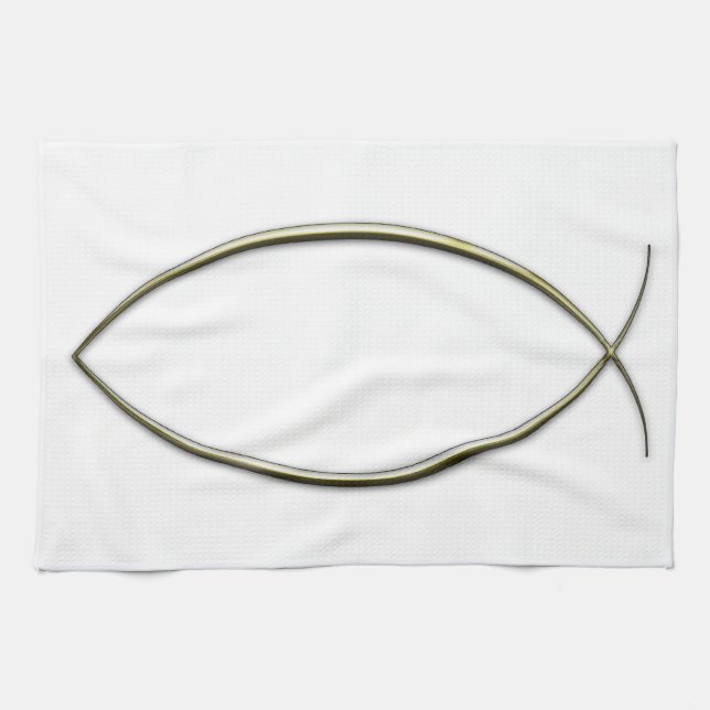 Ichthus Tea Towel (Horizontal)