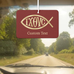 Ichthys Christian Symbol Car Air Freshener