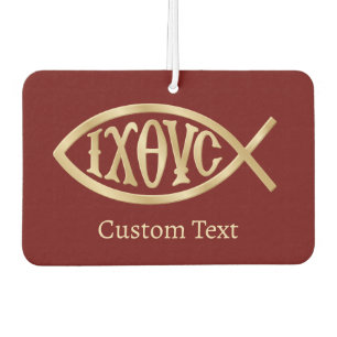 Ichthys Christian Symbol Car Air Freshener