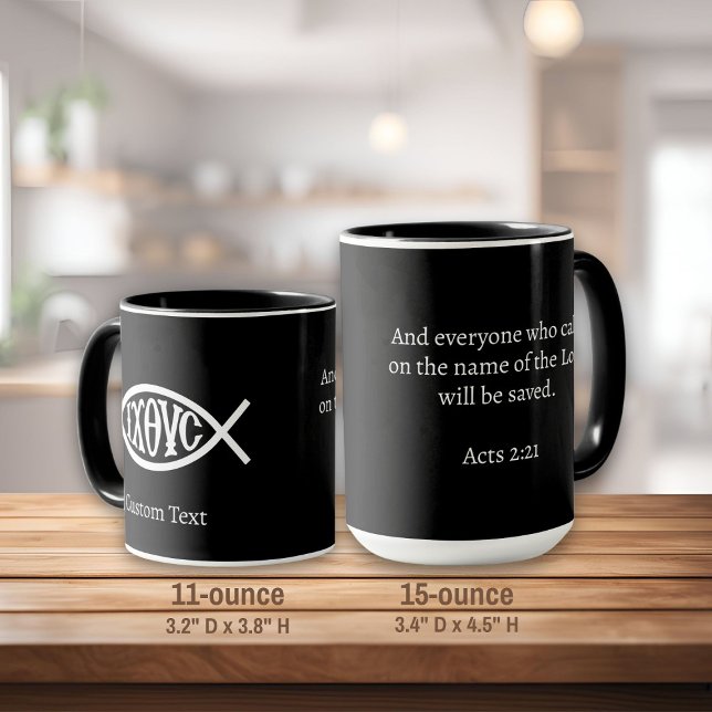 Ichthys Christian Symbol Mug (Creator Uploaded)