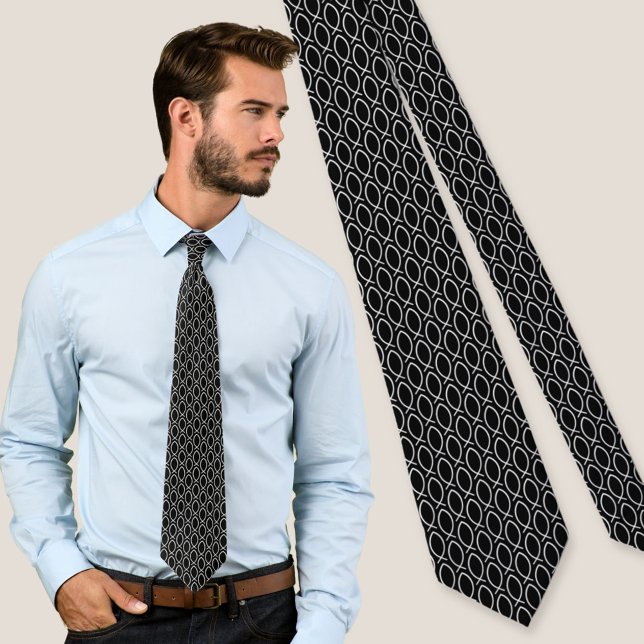 Ichthys Christian Symbol Pattern Tie (Creator Uploaded)