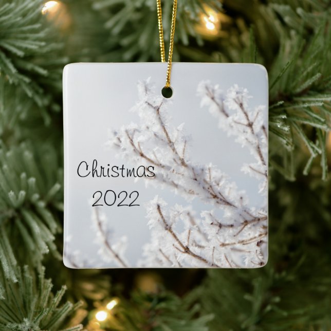 Icicle Holiday Collection Ceramic Ornament (Tree)