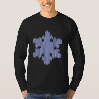 Icicle Snowflake - Men's Long Sleeve (black) T-Shirt