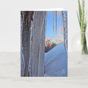Icicles at Sunrise Card