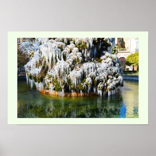 Icicles in Montpellier Poster (Front)