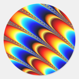 Icing - Fractal Art Classic Round Sticker