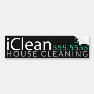 IClean.House Cleaning Window Cleaning Promotional Bumper Sticker