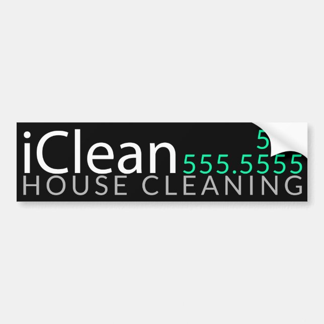 IClean.House Cleaning Window Cleaning Promotional Bumper Sticker (Front)