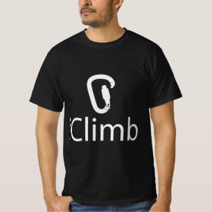Iclimb  Fun Rock Climbing Cute Climber Humor  T-Shirt