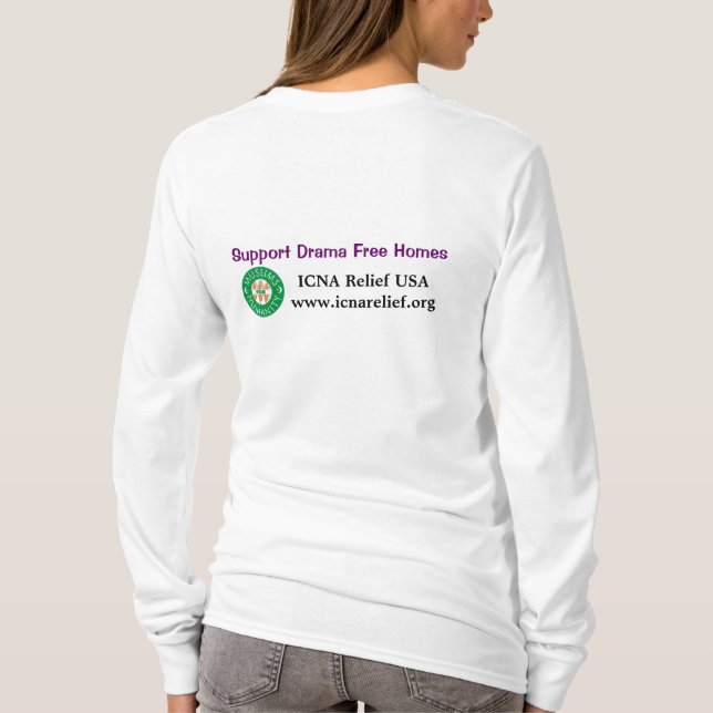 ICNA Relief USA, Supports Muslim Women T-Shirt (Back)