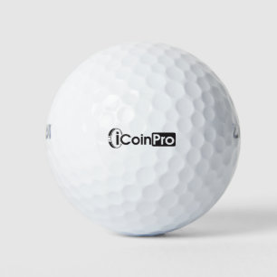 iCoinProLogo Black Golf Balls