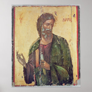 Icon depicting St. Andrew Poster