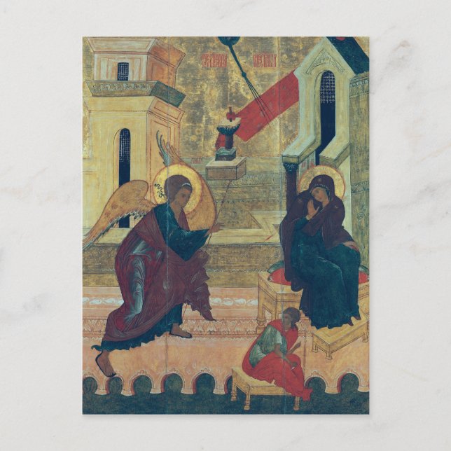 Icon depicting the Annunciation Postcard (Front)