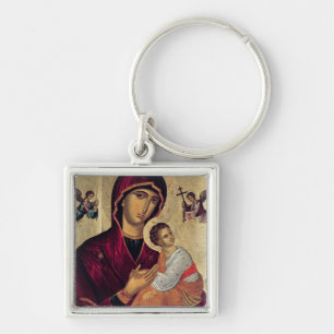 Icon depicting the Holy Mother of the Passion Key Ring