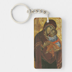 Icon known as the 'Virgin of Tsar Dushan', c.1350 Key Ring