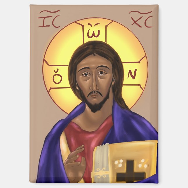 Icon of Christ Magnet (Front)