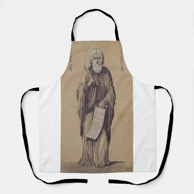Icon of Saint Elijah the Prophet Holy Art Apron (Front)