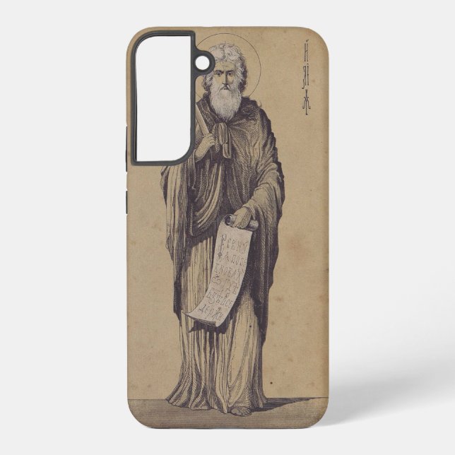 Icon of Saint Elijah the Prophet Holy Art Samsung Galaxy S22+ Case (Back)