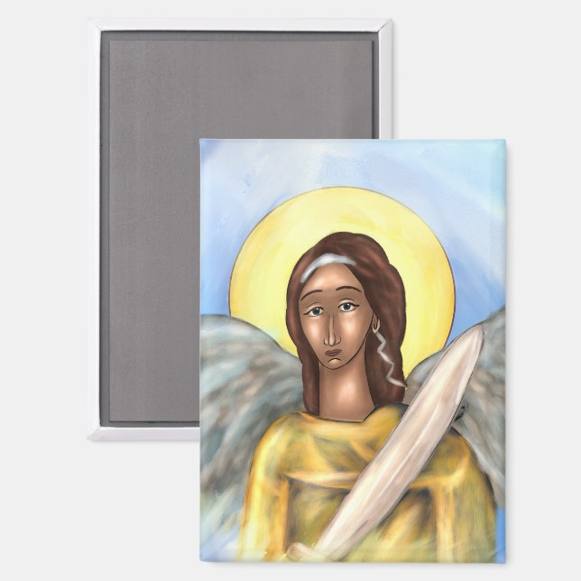 Icon of Saint Michael Magnet (Front/Back)
