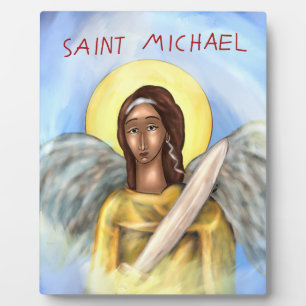Icon of Saint Michael Plaque