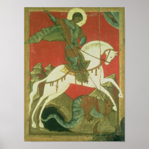 Icon of St. George and the Dragon Poster