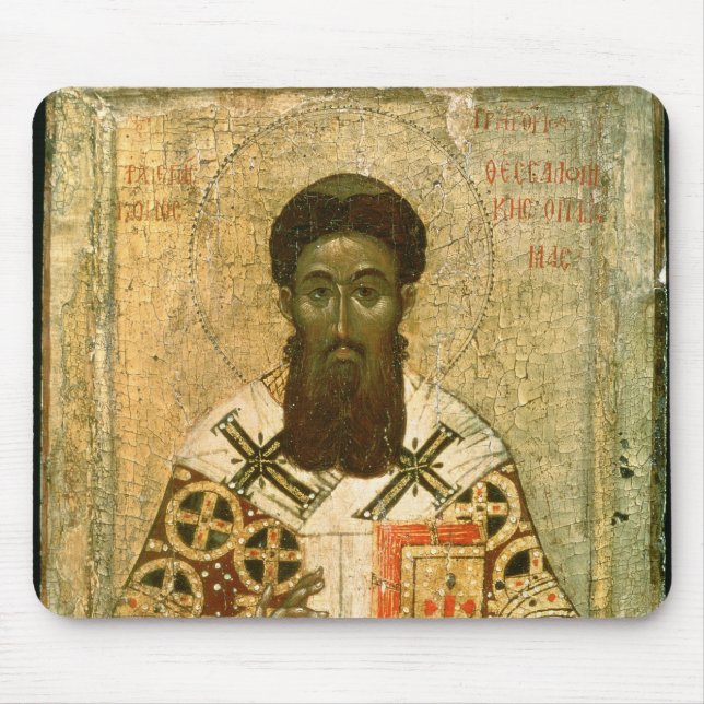 Icon of St. Gregory  Archbishop of Thessaloniki Mouse Pad (Front)