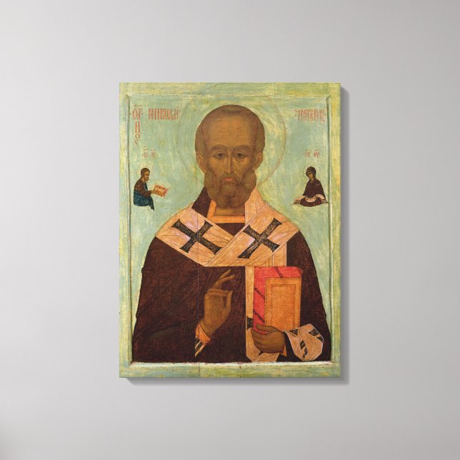 Icon of St. Nicholas Canvas Print (Front)