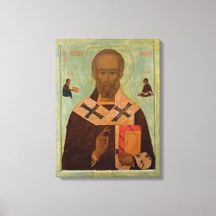 Icon of St. Nicholas Canvas Print