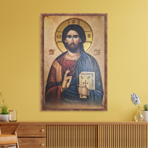 Icon of the Jesus Christ Canvas Print