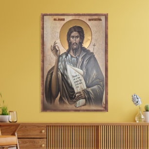 Icon of the Saint John Canvas Print