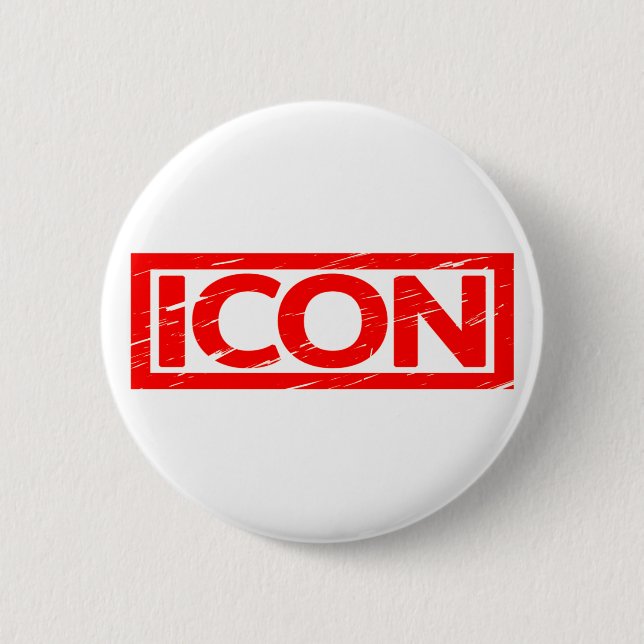 Icon Stamp 6 Cm Round Badge (Front)