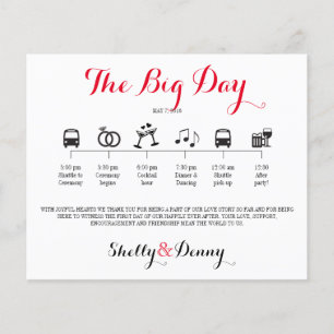 Icon Wedding Itinerary