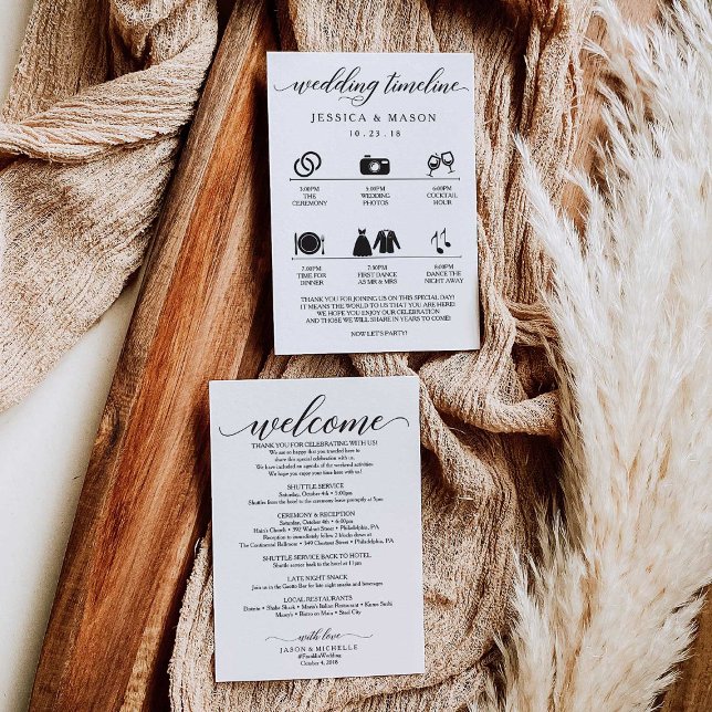 Icon Wedding Itinerary and Wedding Welcome Programme (Creator Uploaded)