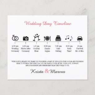 Icon Wedding Timeline Program